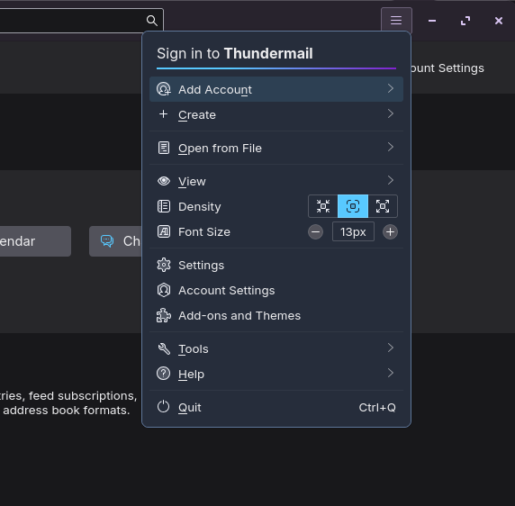 Mozilla Thunderbird Add Account